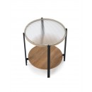 Стол журнальный HALMAR KAMALA S натуральный/черный